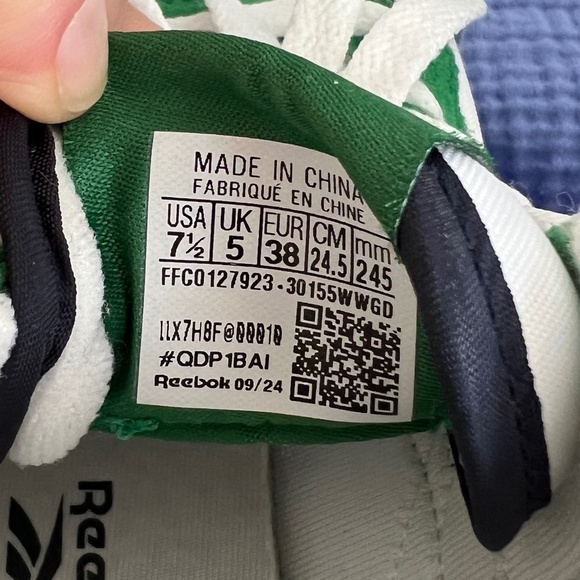Reebok Suede Forte Racer Sneakers - Size US 7.5 / UK 5 / EU 38 - Picture 12 of 13